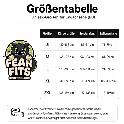 FearFits™ Ohnezahn Einteiler